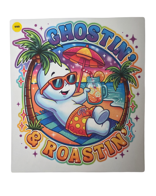 999 GHOSTIN & ROASTIN SHIRT TRANSFER