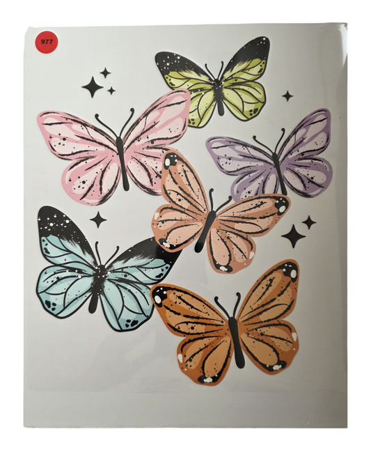 977 BUTTERFLY SHIRT TRANSFER