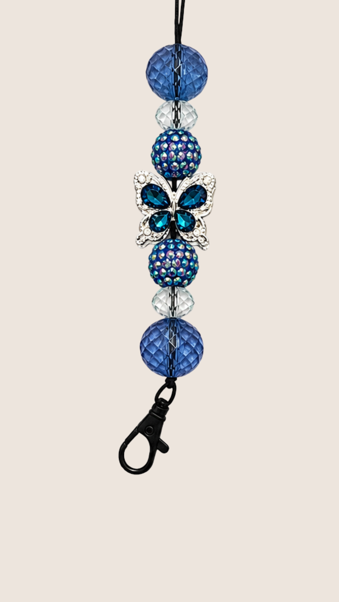 DARK BLUE BUTTERFLY FRESHIE HANGER