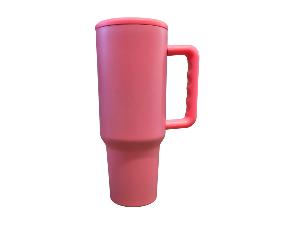 40oz PINK STRAW (DECAL ONLY)
