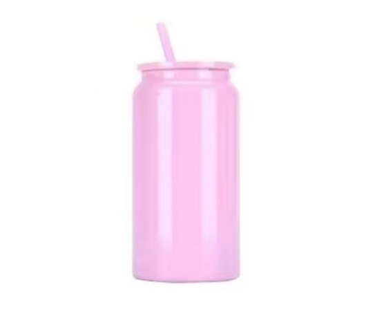 16oz PINK STAINLESS STEEL (DECAL ONLY)