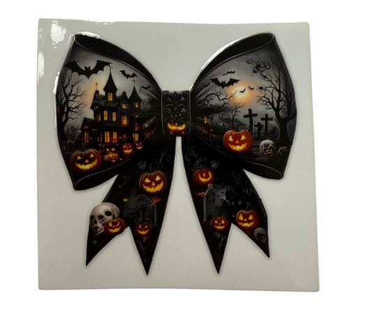 PUMPKIN BOW WITH HOUSE (SINGLE)