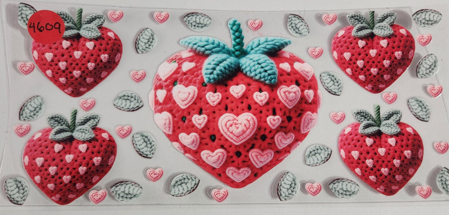 4609 STRAWBERRY CUP DECAL