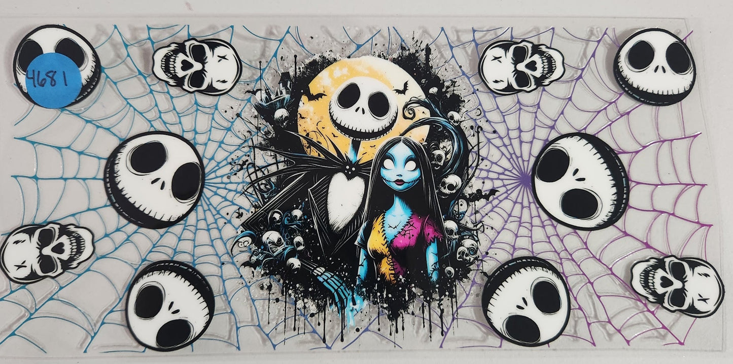 4681 JACK & SALLY CUP DECAL