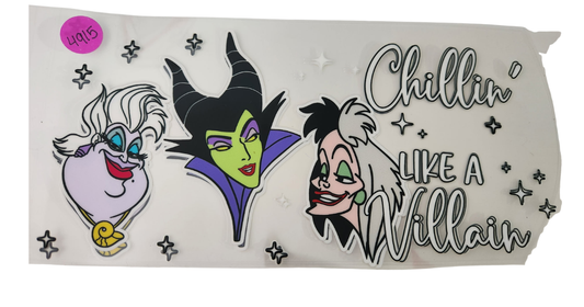 4915 DISNEY VILLIANS CUP DECAL
