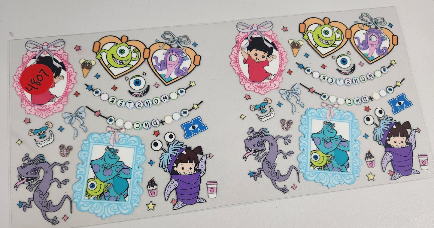 4807 MONSTERS INC CUP DECAL