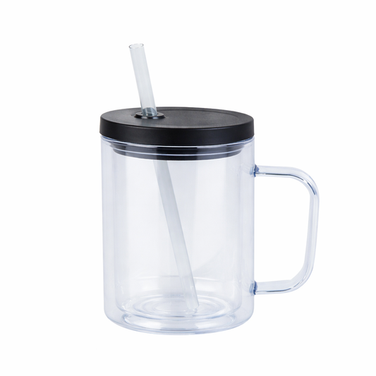 BLACK ACRYLIC COFFEE CUP