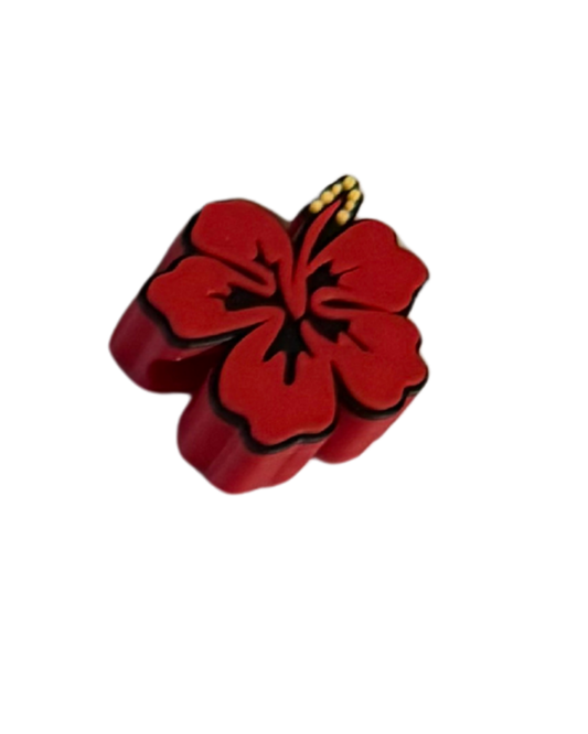 HISBISCUS FLOWER STRAW TOPPER