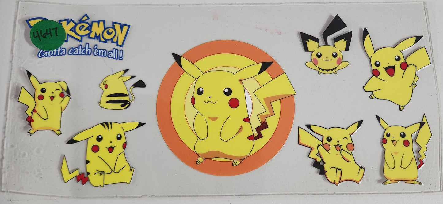 4647 PIKACHU CUP DECAL