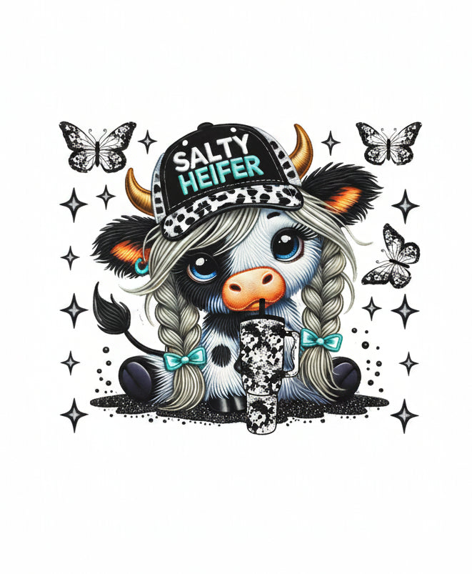 SALTY HEIFER TOTE BAG TRANSFER