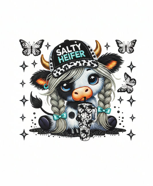 SALTY HEIFER TOTE BAG TRANSFER