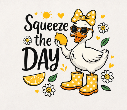 SQUEEZE THE DAY TOTE BAG TRANSFER