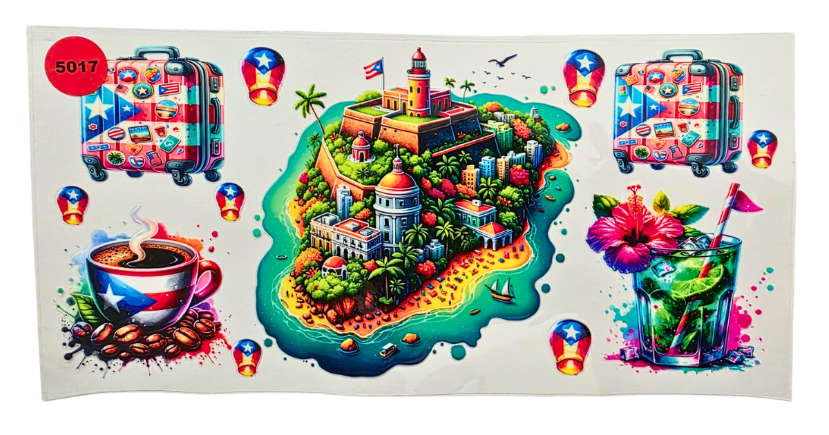 5017 PUERTO RICO CUP DECAL