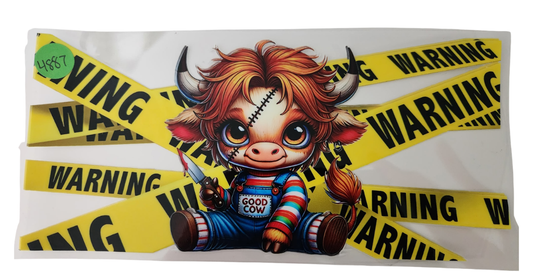 4887 CHUCKY HIGHLAND COW CUP DECAL