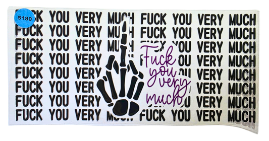 5180 FUCK YOU VERY MUCH CUP DECAL