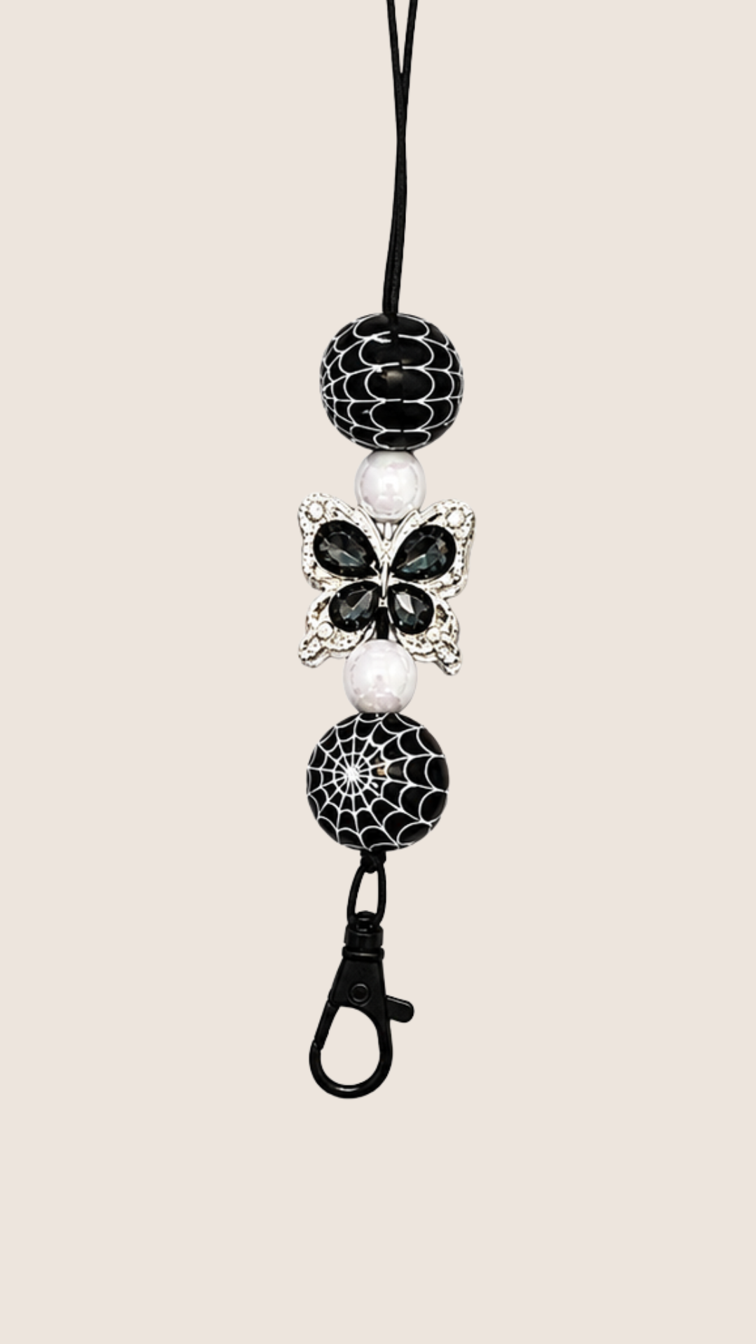 BLACK & SILVER FRESHIE HANGER