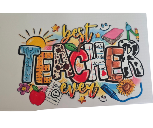 566 BEST TEACHER EVER TRANSFER