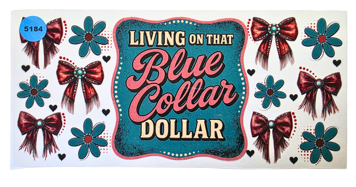 5184 BLUE COLLAR CUP DECAL