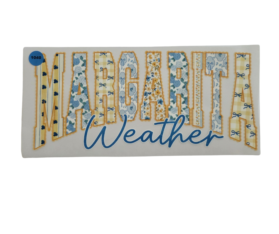 1040 MARGARITA WEATHER SHIRT TRANSFER