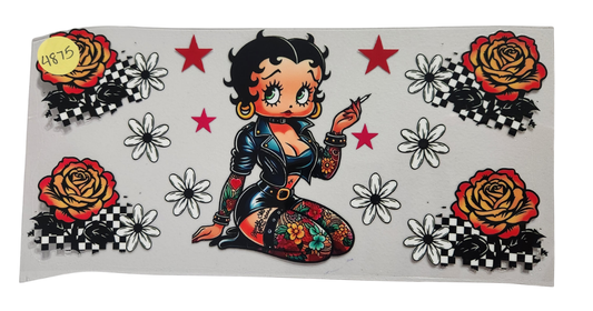 4875 BETTY BOOP CUP DECAL