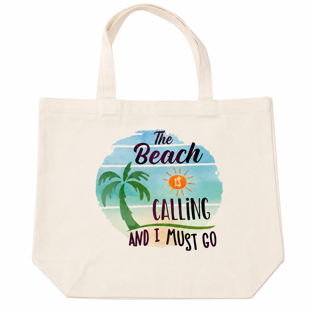 THE BEACH IS CALLING TOTE BAG