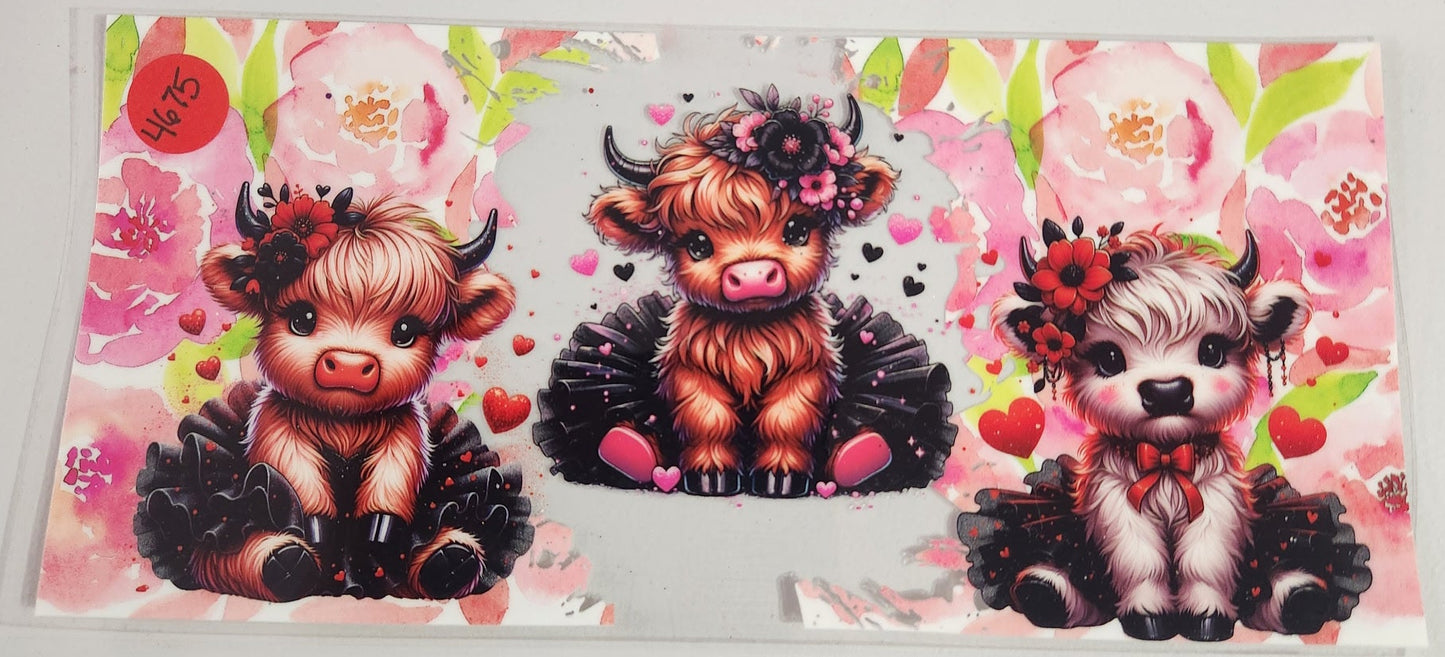 4675 HIGHLAND COW CUP DECAL