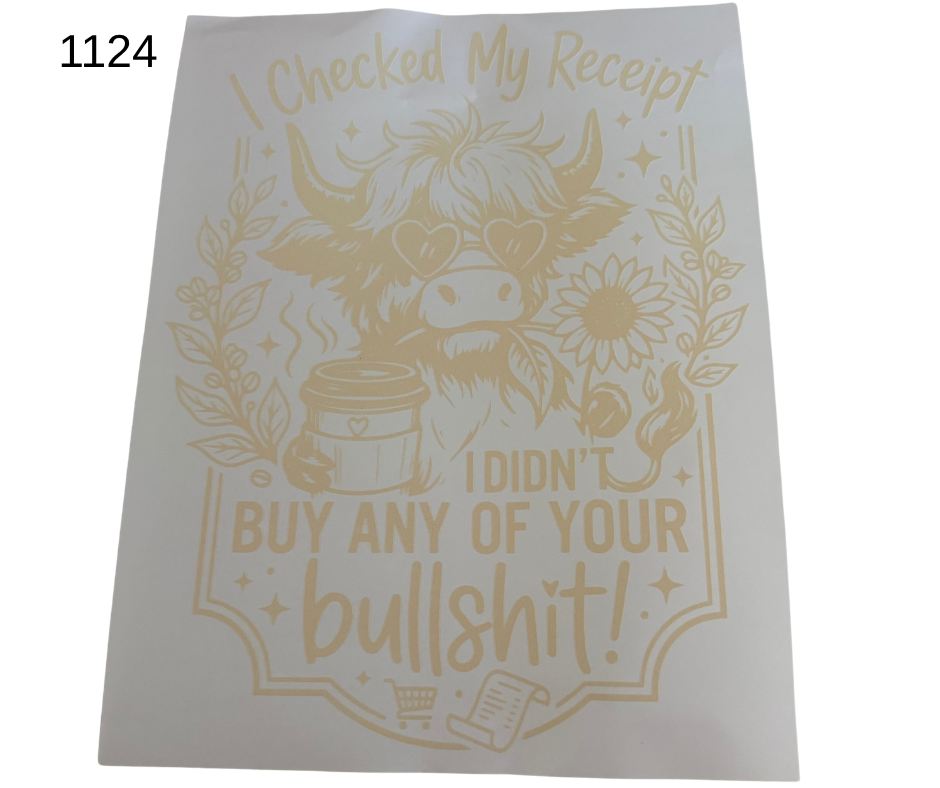 1124 DIDNT BUY ANY OF YOUR BS SHIRT TRANSFER
