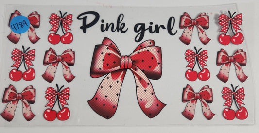 4789 PINK GIRL CUP DECAL