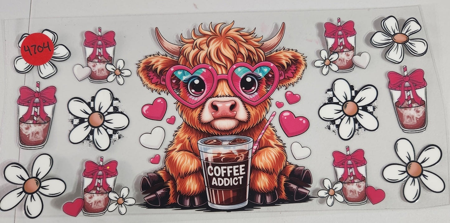 4704 HIGHLAND COW CUP DECAL