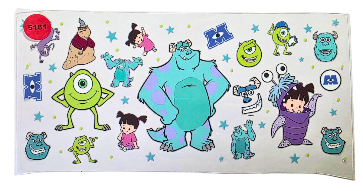 5161 MONSTERS INC CUP DECAL