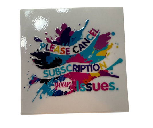 PLEASE CANCEL SUBSCRIPTION (SINGLE)