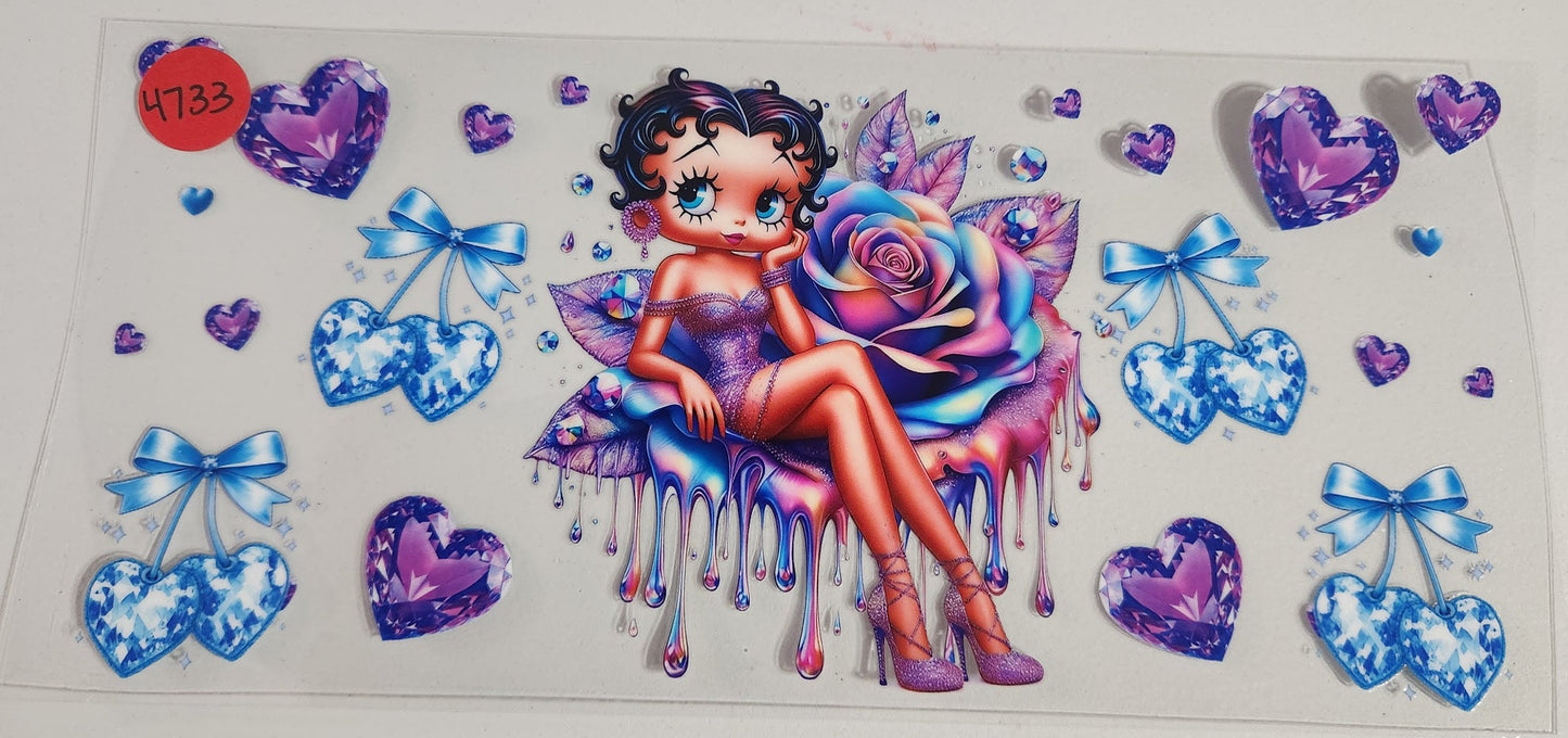 4733 BETTY BOOP CUP DECAL