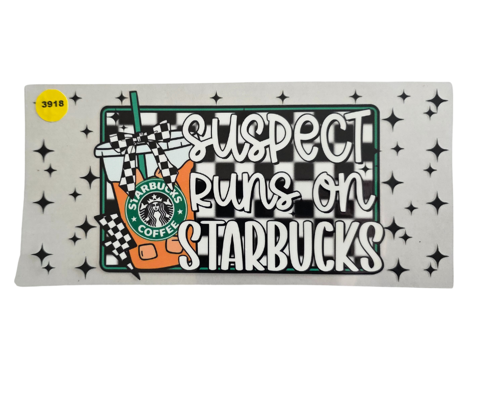 3918 SUSPECT RUNS ON STARBUCKS