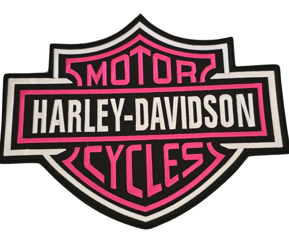 PINK HARLEY DAVIDSON PATCH TRANSFER