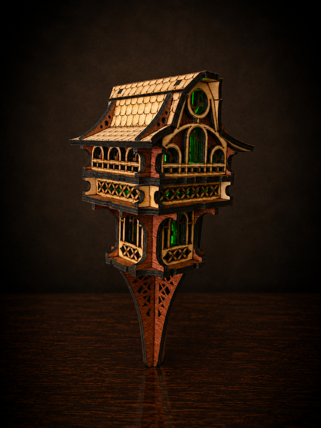 TAN & BROWN MINI MAGIC HOUSE