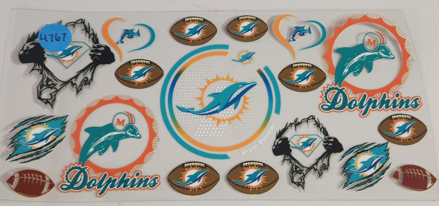 4767 DOLPHINS CUP DECAL