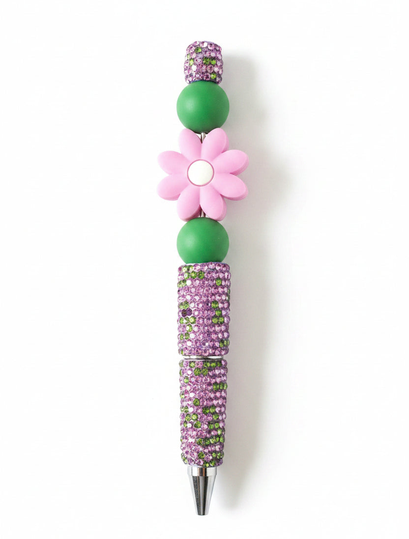 FLOWER RHINESTONE PEN