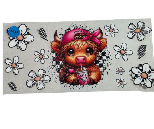 3431 HOT MESS HIGHLAND COW