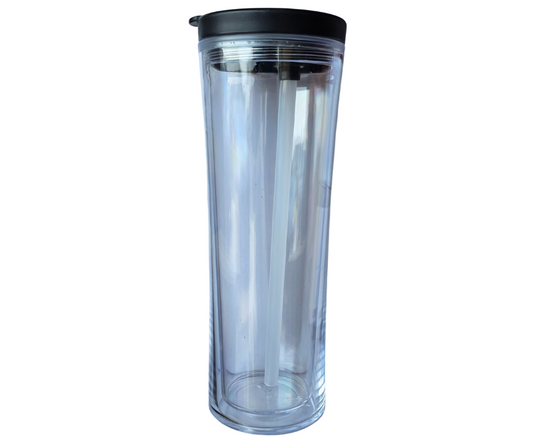 20oz BLACK FLIP STRAW