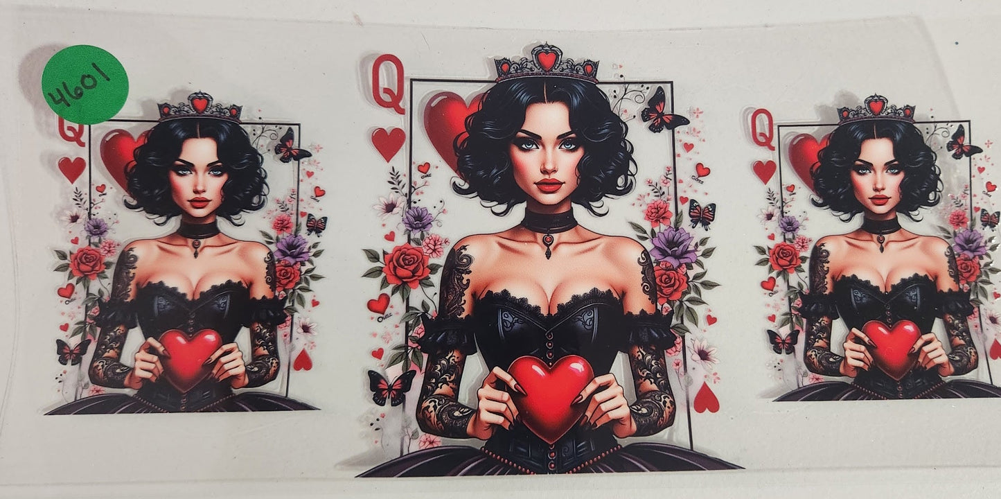 4601 QUEEN OF HEARTS CUP DECAL