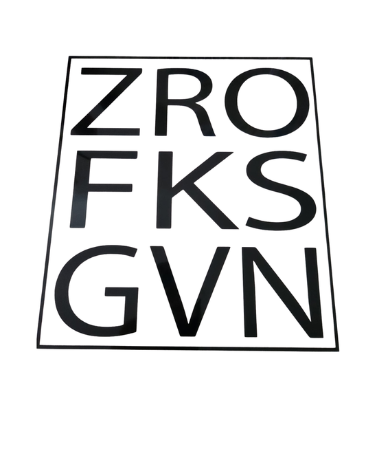 1161 ZERO FUCKS GIVEN SHIRT TRANSFER