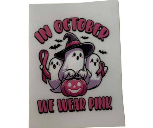 IN OCTOBER WE WEAR PINK GHOSTS (SINGLE)