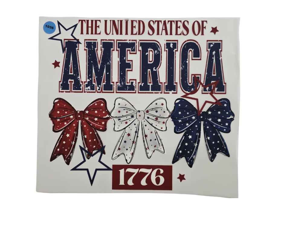 1036 AMERICA SHIRT TRANSFER