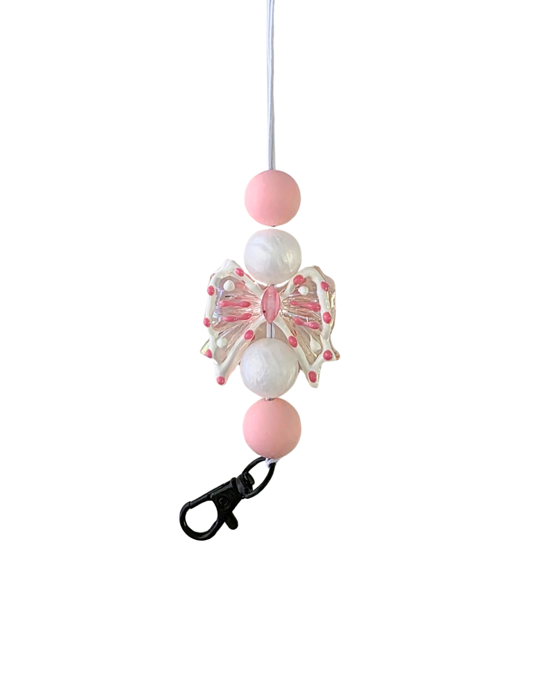 PINK & WHITE BOW FRESHIE HANGER