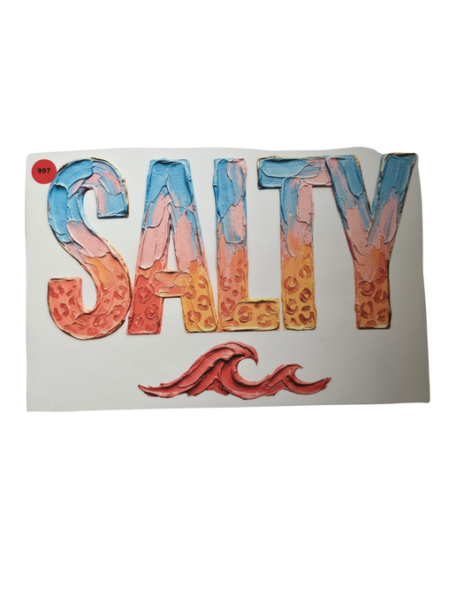 997 SALTY SHIRT TRANSFER