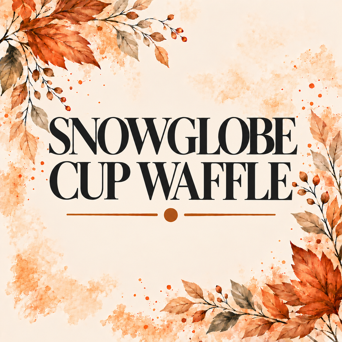 SNOWGLOBE CUP WAFFLE – Ashley K's Corner