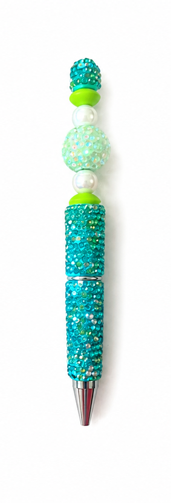 TEAL RHINESTONE PEN