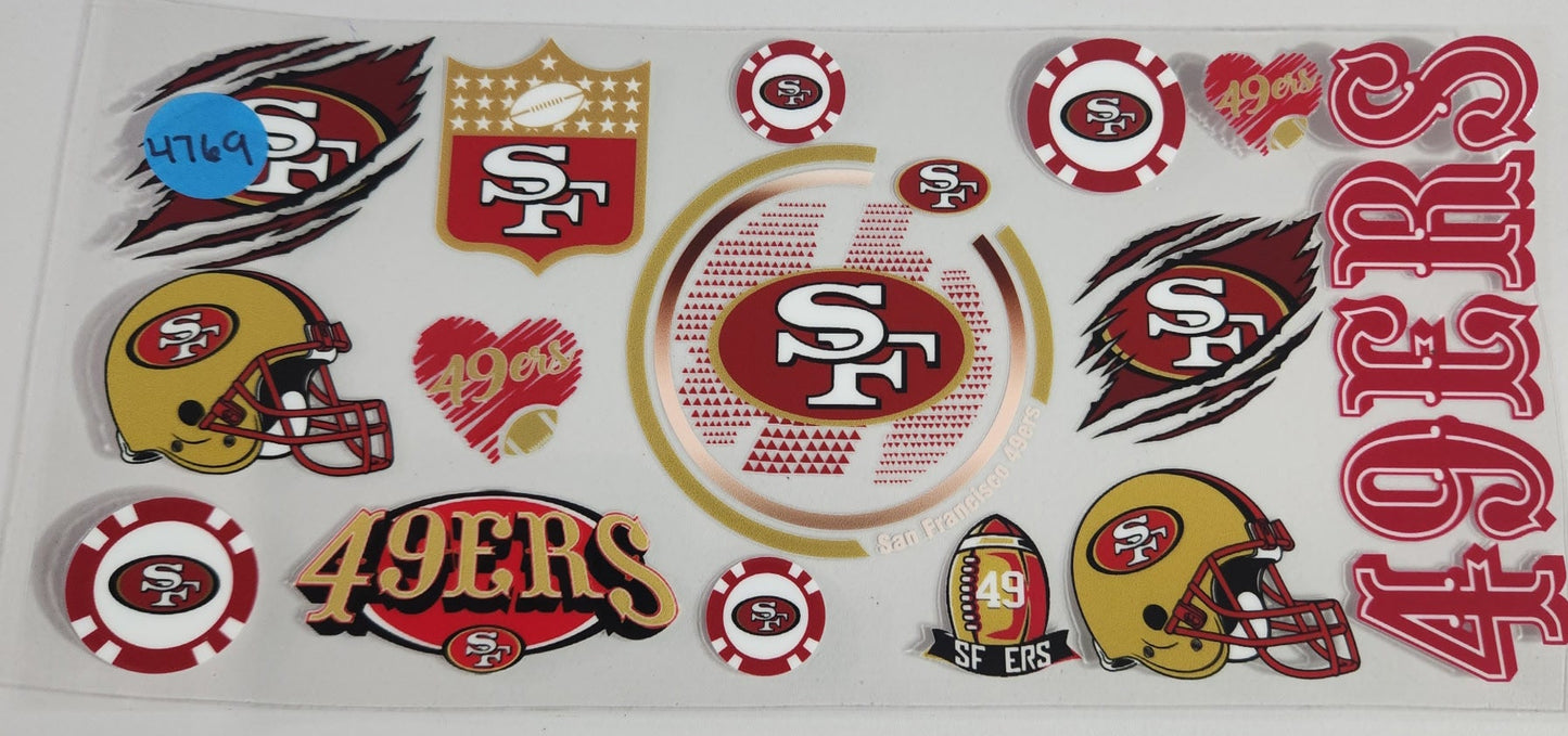 4769 49ERS CUP DECAL