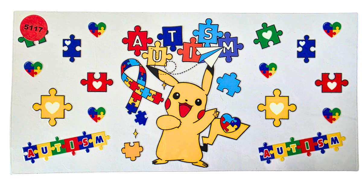5117 AUTISM PIKACHU CUP DECAL