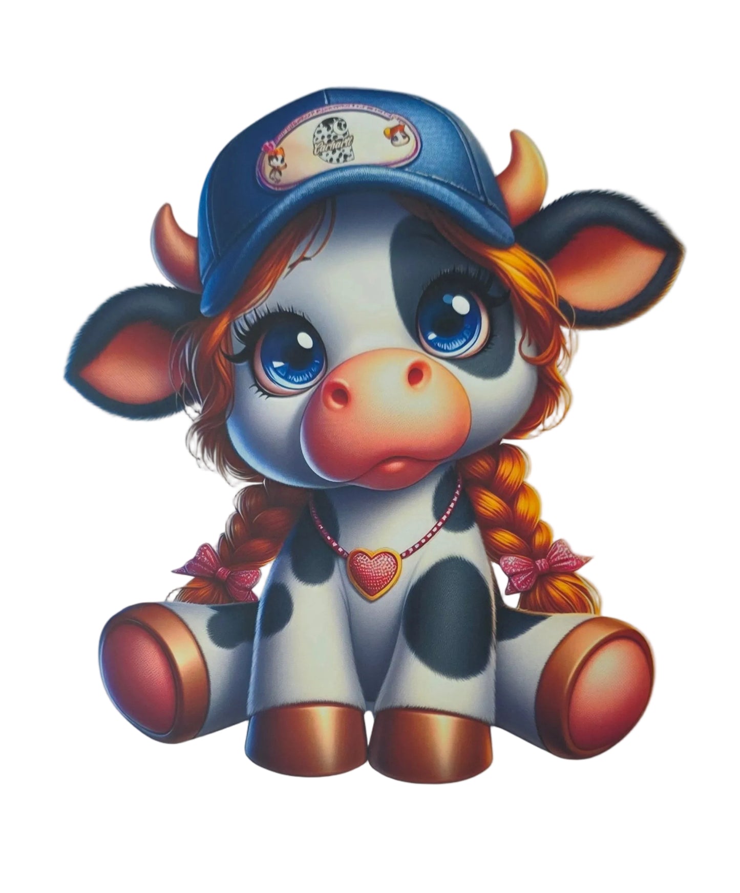 COW WITH PIGTAILS TOTE BAG TRANSFER